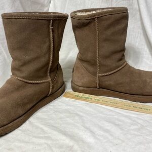 Emu Australia Patterson low Oak Suede Genuine Sheepskin Winter Boots Women’s 8